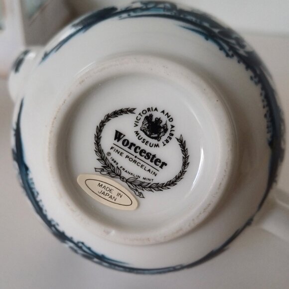 Gorgeous 1985 Franklin Mint WORCESTER Fine Porcelain Japanese Mini Teapot - Picture 7 of 13